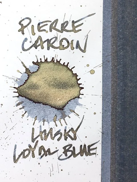 Pierre Cardin ink review menu page — Inky Inspirations